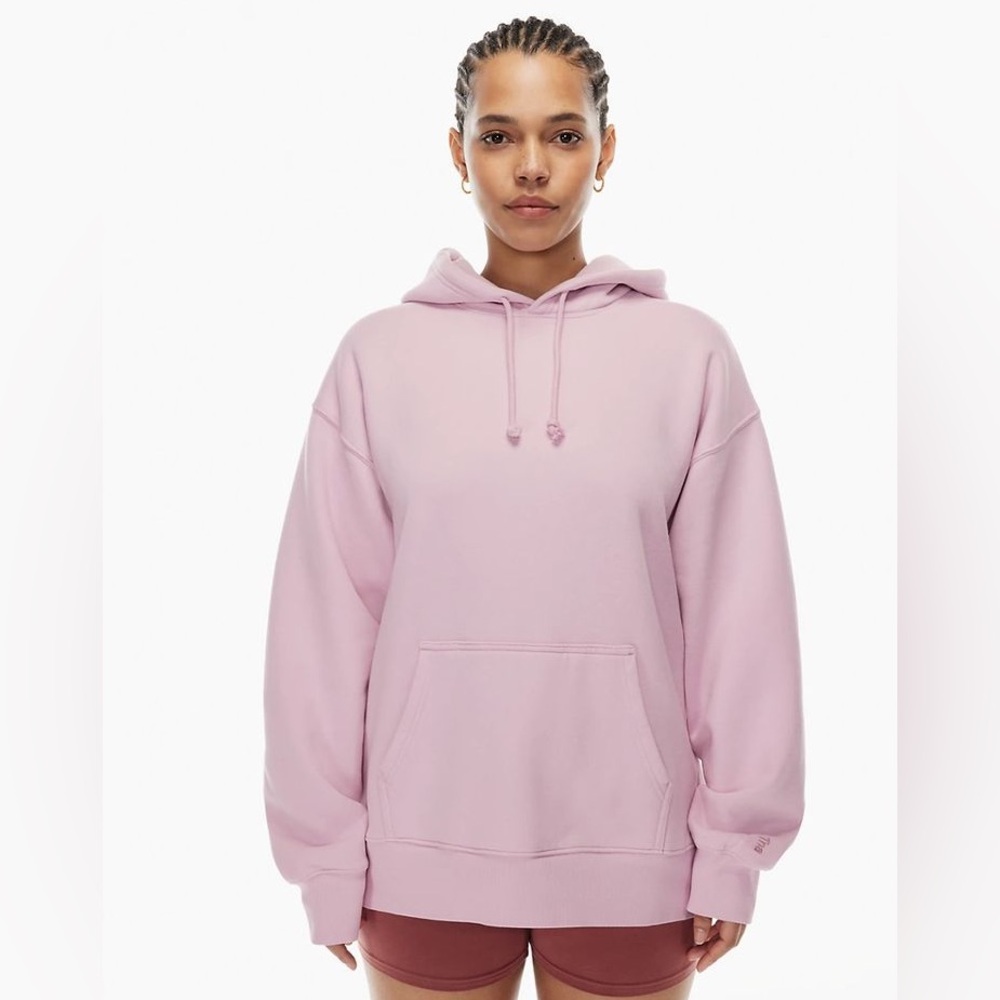 Aritzia TNA Airy Fleece Boyfriend Hoodie GD Dusty Pink Size 1 (S/M)